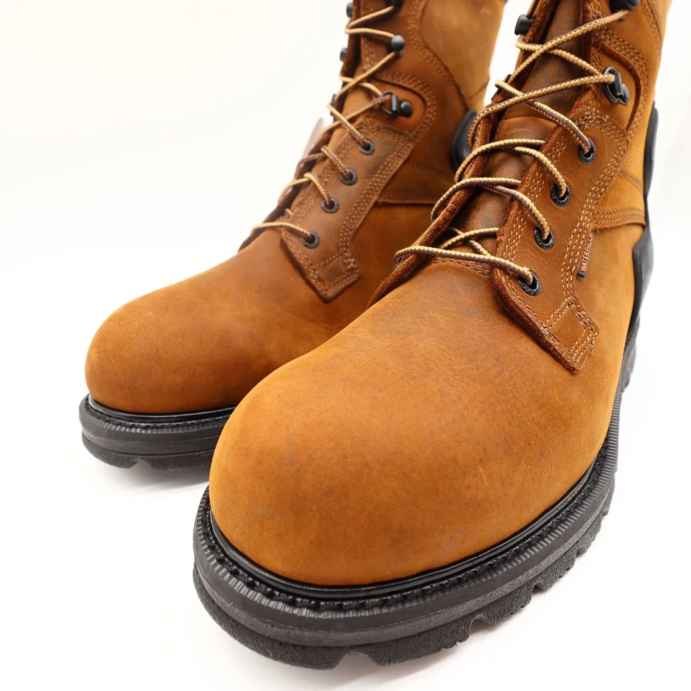 Carhartt CMW8100 8-Inch Waterproof Work Boot Mens 11 Brown Leather EH New